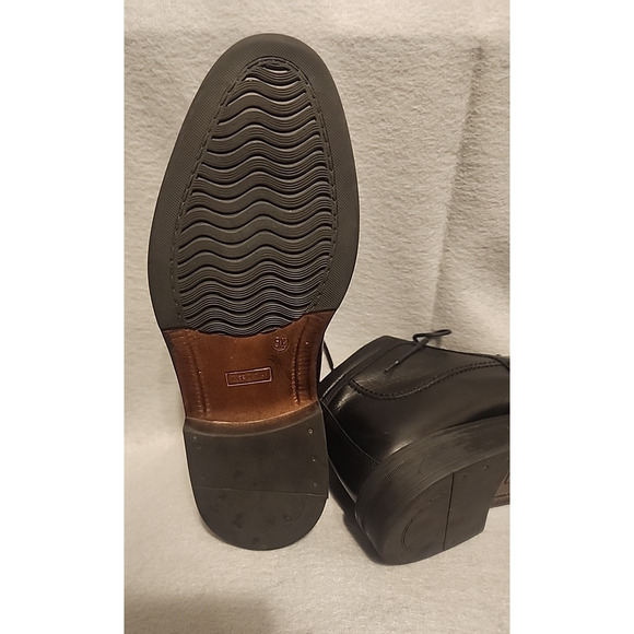 VENTURINI MEN\'S BLACK ITALIAN LEATHER CHUKKA BOOTS SIZE 8.5 MADE IN ITALY main image 7